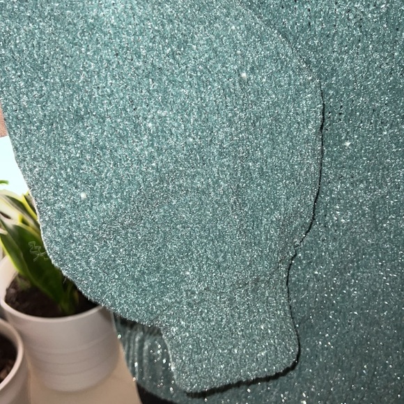 H&M Green and Silver Sparkle Sweater - Picture 5 of 8